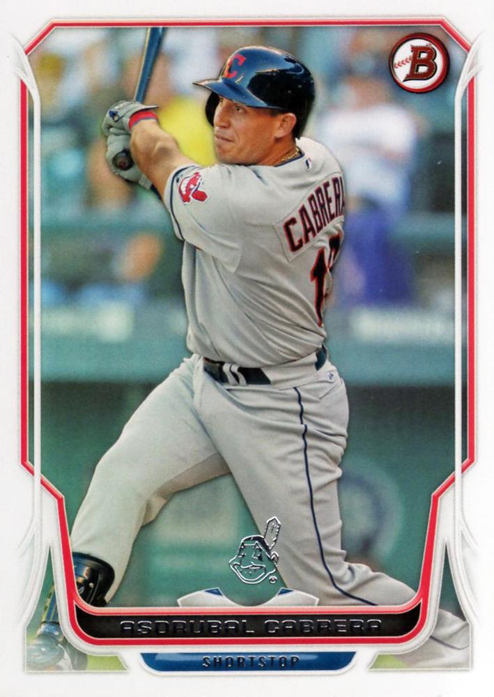 #149 Asdrubal Cabrera - Cleveland Indians - 2014 Bowman Baseball