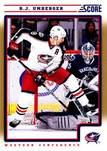 #149 R.J. Umberger - Columbus Blue Jackets - 2012-13 Score - Gold Rush Hockey