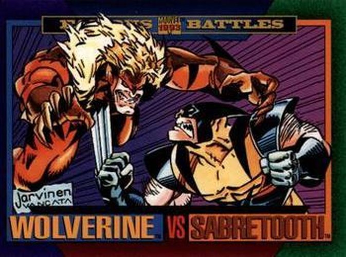 #149 Wolverine / Sabretooth - 1993 SkyBox Marvel Universe