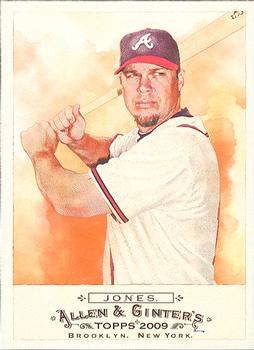 #149 Chipper Jones - Atlanta Braves - 2009 Topps Allen & Ginter Baseball