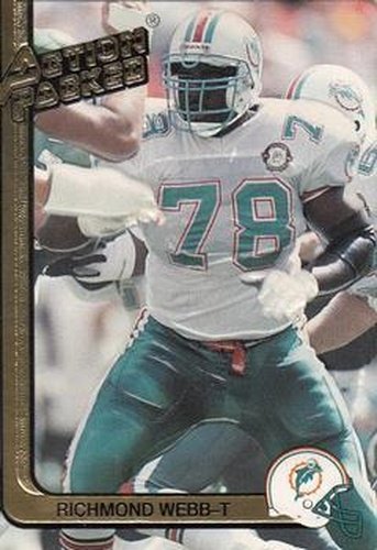 #149 Richmond Webb - Miami Dolphins - 1991 Action Packed Football
