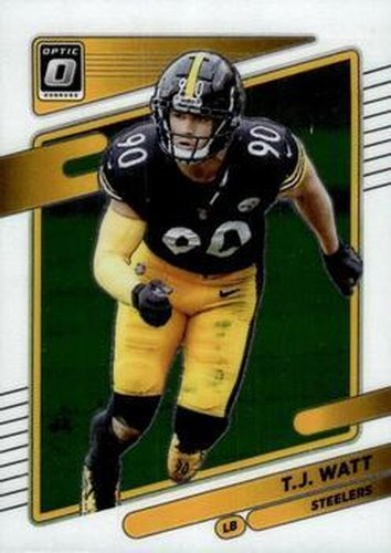 #149 T.J. Watt - Pittsburgh Steelers - 2021 Donruss Optic Football
