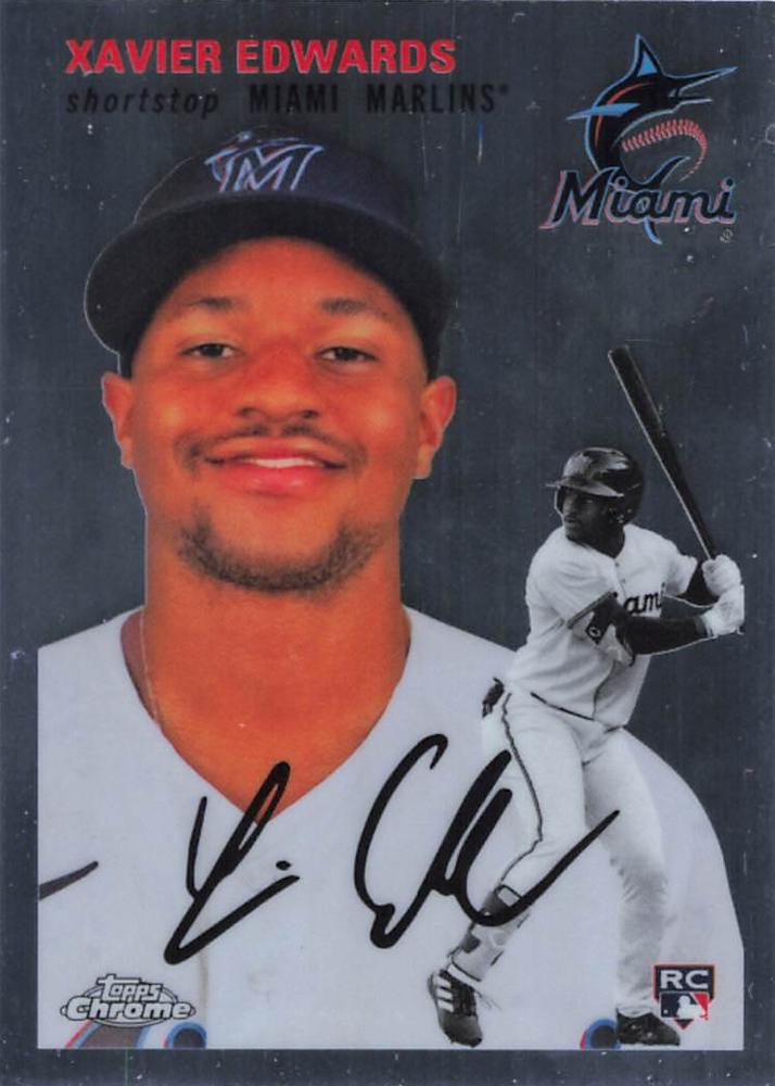 #149 Xavier Edwards - Miami Marlins - 2023 Topps Chrome Platinum Anniversary Baseball