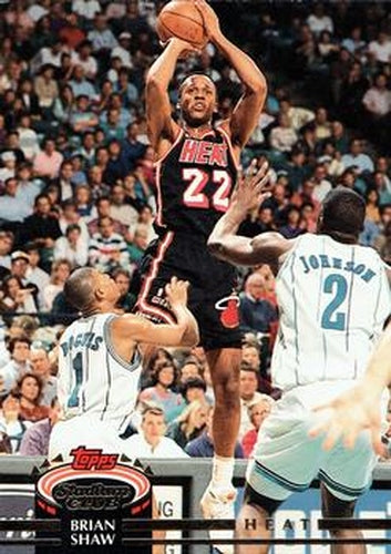 #149 Brian Shaw - Miami Heat - 1992-93 Stadium Club Basketball