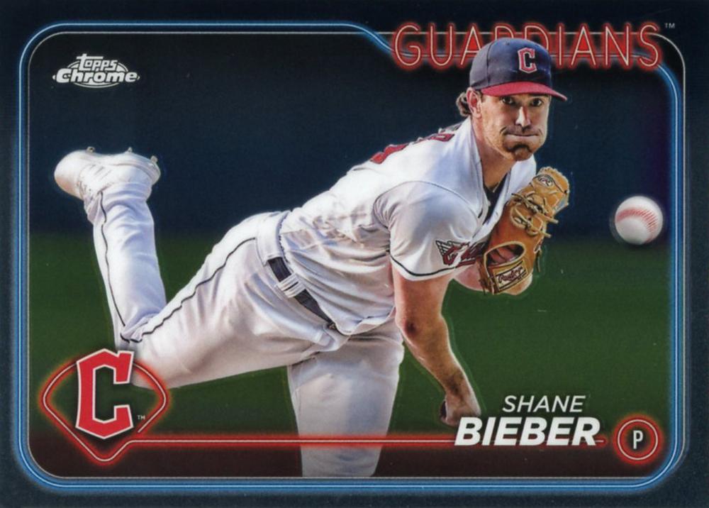 #149 Shane Bieber - Cleveland Guardians - 2024 Topps Chrome Baseball