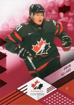#14 Owen Allard - Canada - 2024 Upper Deck Team Canada Juniors - Red Foil Hockey