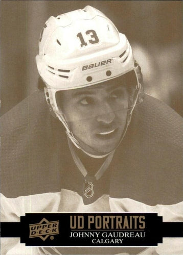 #P-14 Johnny Gaudreau - Calgary Flames - 2021-22 Upper Deck - UD Portraits Hockey