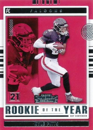 #ROY-KPI Kyle Pitts - Atlanta Falcons - 2021 Panini Contenders - Rookie of the Year Contenders Football