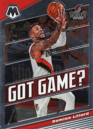 #14 Damian Lillard - Portland Trail Blazers - 2019-20 Panini Mosaic - Got Game Basketball