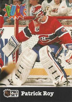 #14 Patrick Roy - Montreal Canadiens - 1991-92 Pro Set PUCK Hockey