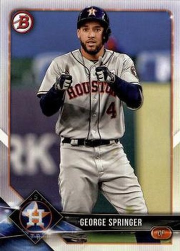 #14 George Springer - Houston Astros - 2018 Bowman Baseball