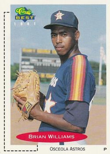 #14 Brian Williams - Osceola Astros - 1991 Classic Best Baseball