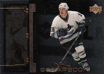 #SB-14 Steve Kariya - Vancouver Canucks - 1999-00 Upper Deck - NHL Scrapbook Hockey