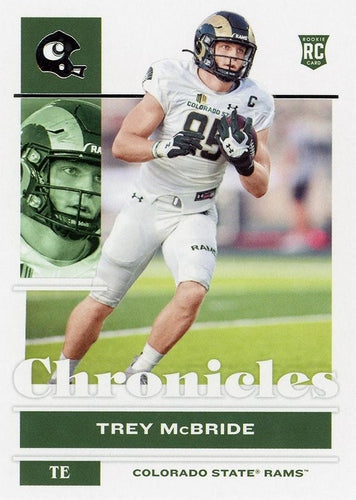 #14 Trey McBride - Colorado State Rams - 2022 Panini Chronicles Draft Picks Football