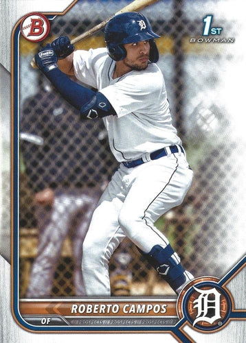 #BP-14 Roberto Campos - Detroit Tigers - 2022 Bowman - Prospects Baseball