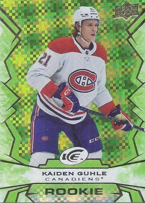 #150 Kaiden Guhle - Montreal Canadiens - 2022-23 Upper Deck Ice - Green Hockey