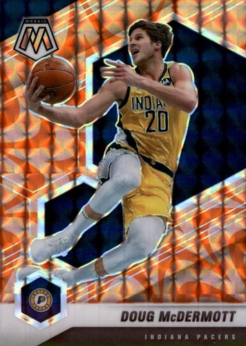 #150 Doug McDermott - Indiana Pacers - 2020-21 Panini Mosaic - Mosaic Reactive Orange Basketball