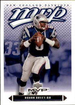 #150 Rohan Davey - New England Patriots - 2003 Upper Deck MVP Football
