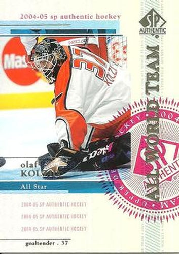 #150 Olaf Kolzig - Washington Capitals - 2004-05 SP Authentic Hockey