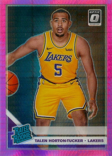 #151 Talen Horton-Tucker - Los Angeles Lakers - 2019-20 Donruss Optic - Hyper Pink Basketball