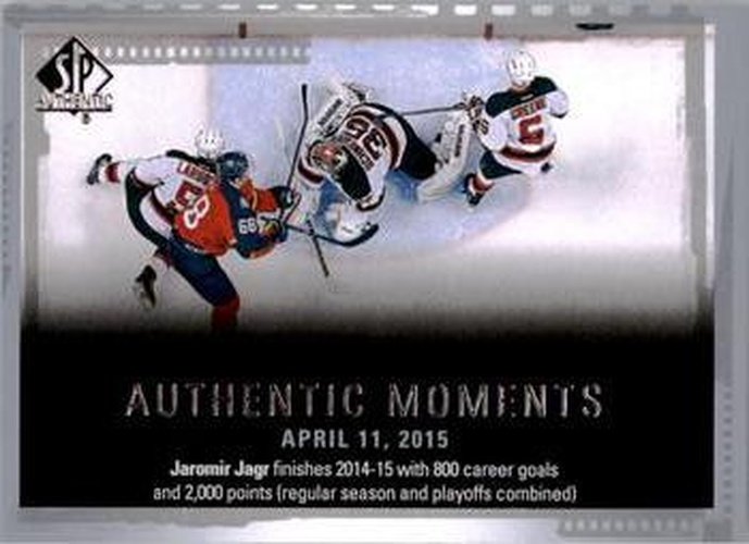 #151 Jaromir Jagr - Florida Panthers - 2015-16 SP Authentic Hockey