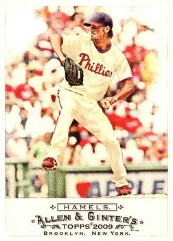 #151 Cole Hamels - Philadelphia Phillies - 2009 Topps Allen & Ginter Baseball