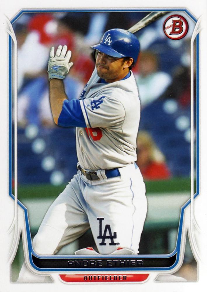#151 Andre Ethier - Los Angeles Dodgers - 2014 Bowman Baseball
