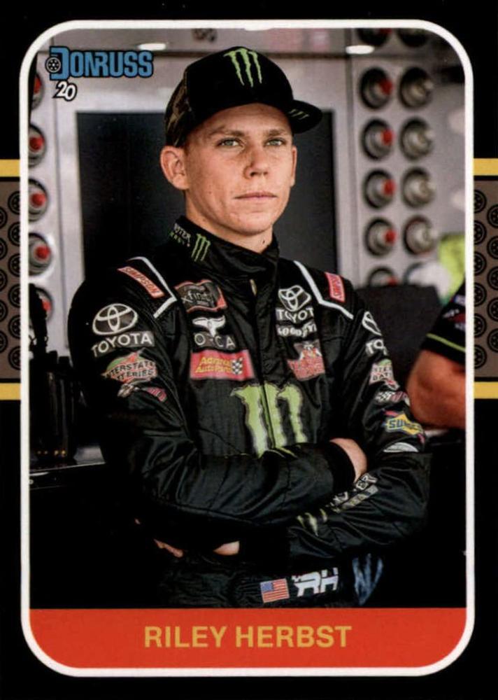 #151 Riley Herbst - Joe Gibbs Racing - 2020 Donruss Racing