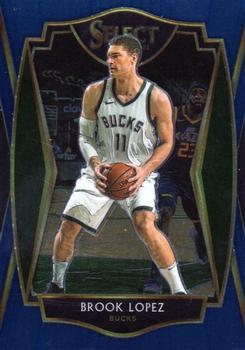 #152 Brook Lopez - Milwaukee Bucks - 2020-21 Panini Select - Blue Basketball