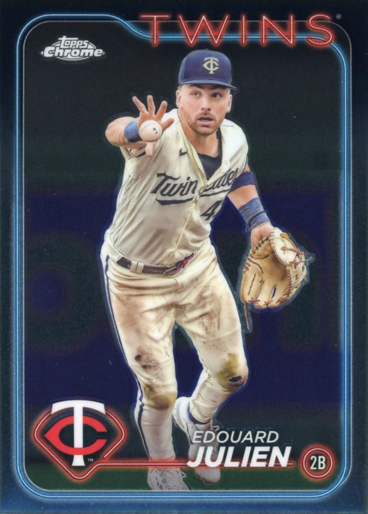#152 Edouard Julien - Minnesota Twins - 2024 Topps Chrome Baseball