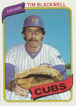 #153 Tim Blackwell - Chicago Cubs - 1980 Topps Baseball