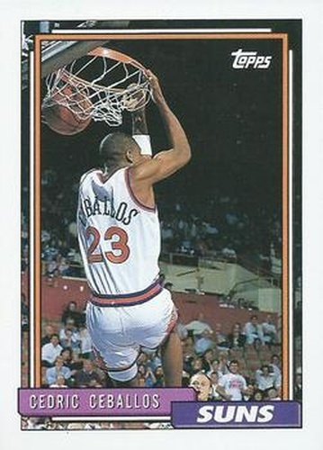 #153 Cedric Ceballos - Phoenix Suns - 1992-93 Topps Basketball