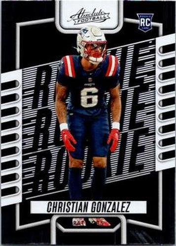 #153 Christian Gonzalez - New England Patriots - 2023 Panini Absolute Football