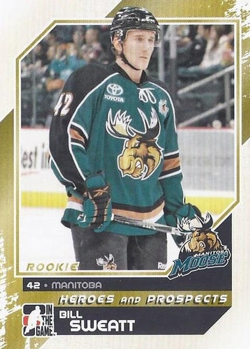 #153 Bill Sweatt - Manitoba Moose - 2010-11 In The Game Heroes and Prospects Hockey
