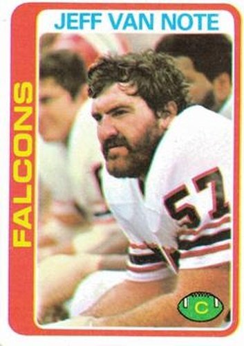 #153 Jeff Van Note - Atlanta Falcons - 1978 Topps Football