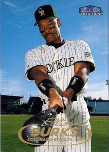 #153 Ellis Burks - Colorado Rockies - 1998 Fleer Tradition Baseball