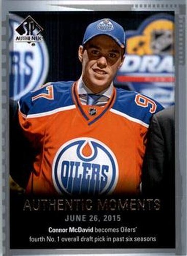 #153 Connor McDavid - Edmonton Oilers - 2015-16 SP Authentic Hockey
