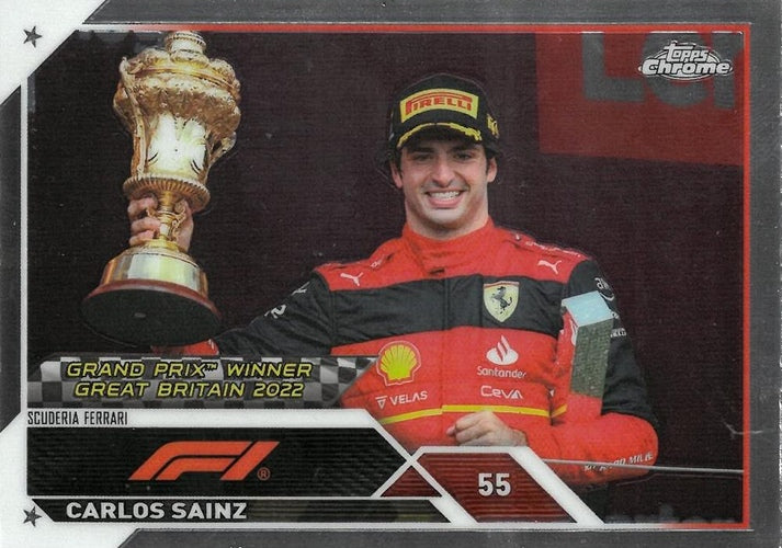 #153 Carlos Sainz - Scuderia Ferrari - 2023 Topps Chrome Formula 1 Racing