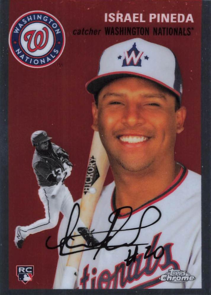 #153 Israel Pineda - Washington Nationals - 2023 Topps Chrome Platinum Anniversary Baseball