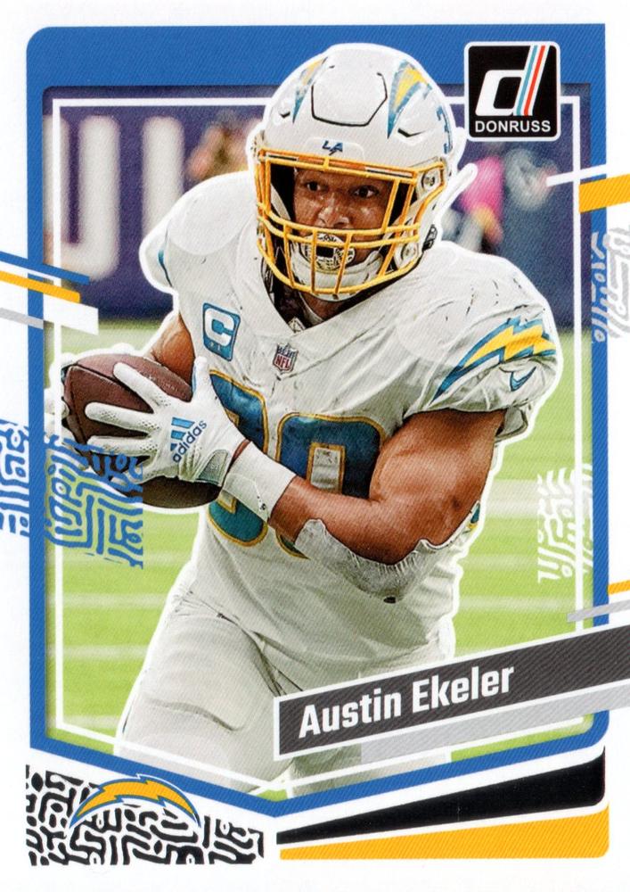 #153b Austin Ekeler - Los Angeles Chargers - 2023 Donruss Football