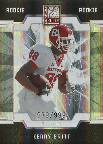 #154 Kenny Britt - Tennessee Titans - 2009 Donruss Elite Football