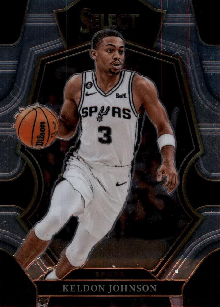 #154 Keldon Johnson - San Antonio Spurs - 2022-23 Panini Select Basketball