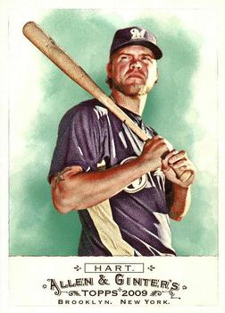 #154 Corey Hart - Milwaukee Brewers - 2009 Topps Allen & Ginter Baseball