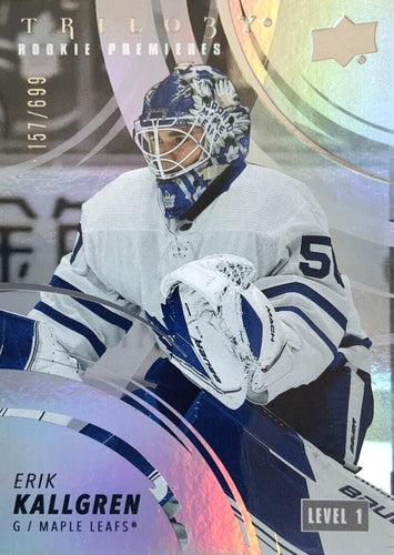 #154 Erik Kallgren - Toronto Maple Leafs - 2022-23 Upper Deck Trilogy Hockey