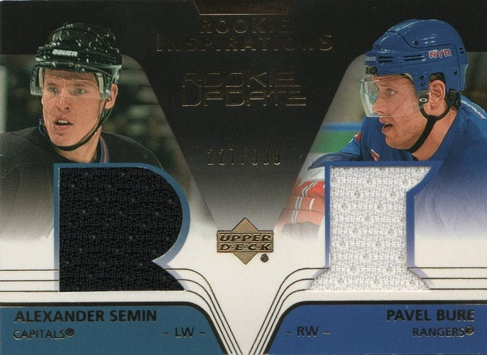 #154 Alexander Semin / Pavel Bure - Washington Capitals / New York Rangers - 2003-04 Upper Deck Rookie Update Hockey