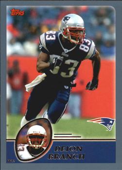 #154 Deion Branch - New England Patriots - 2003 Topps Football