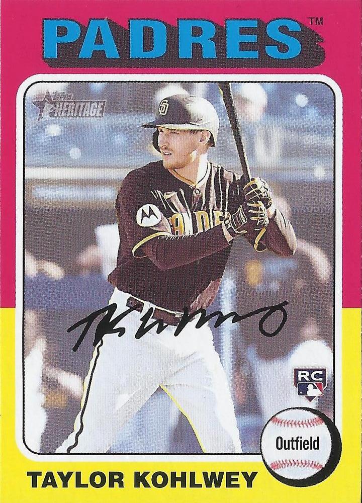 #154 Taylor Kohlwey - San Diego Padres - 2024 Topps Heritage Baseball