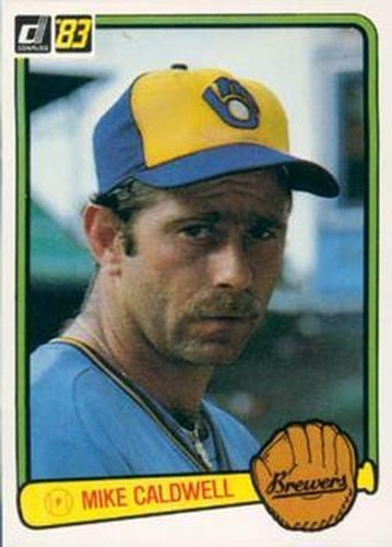 #154 Mike Caldwell - Milwaukee Brewers - 1983 Donruss Baseball