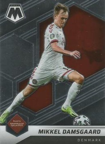 #154 Mikkel Damsgaard - Denmark - 2021-22 Panini Mosaic Road to FIFA World Cup Soccer