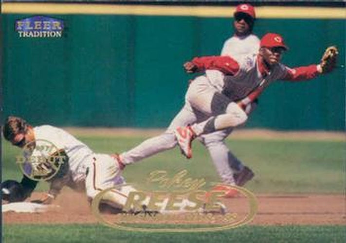 #154 Pokey Reese - Cincinnati Reds - 1998 Fleer Tradition Baseball